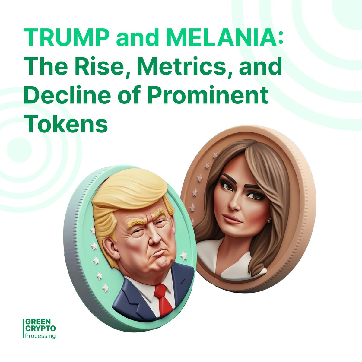GreenCryptoPay's tweet photo. «TRUMP» and «MELANIA» - Let’s break down what these tokens were, their achievements, and why they ultimately failed to live up to expectations.

👉Read this https://t.co/wEQGKGY8fX https://t.co/wVGlZFIz7S