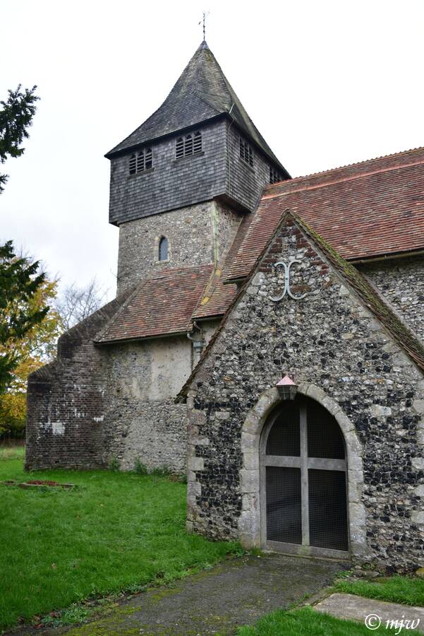 #TowerTuesday The nice wooden top of St James the Great, Elmsted, #Kent