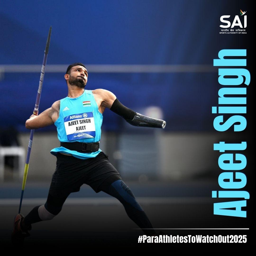 #ParaAthletesToWatchOut2025: Ajeet Singh

This #ParaAthletics star is all set to make waves in 2025.With his incredible determination &amp; track record,he is gearing up to  achieve even greater heights this year.🤩

#ParaSports #Sports  #IndianAthletics #IndianSports