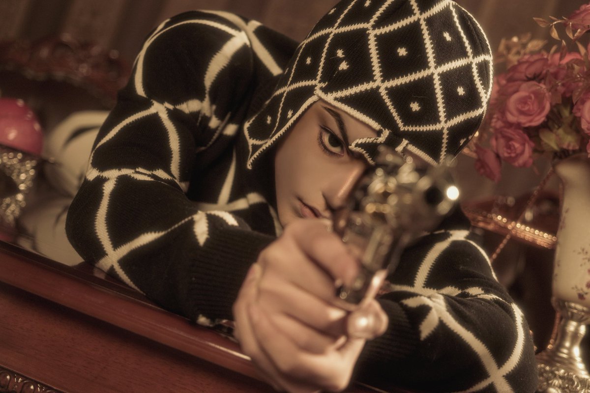 cos_WAR's tweet image. #JJBA 𝙲𝚘𝚜𝚙𝚕𝚊𝚢. 
『 𝐝𝐨𝐧 𝐩𝐚𝐬𝐬𝐢𝐨𝐧𝐞. 』   
    - 幹部                 🄿. @nagi_where
          ㄴ 𝙶𝚞𝚒𝚍𝚘 𝙼𝚒𝚜𝚝𝚊.