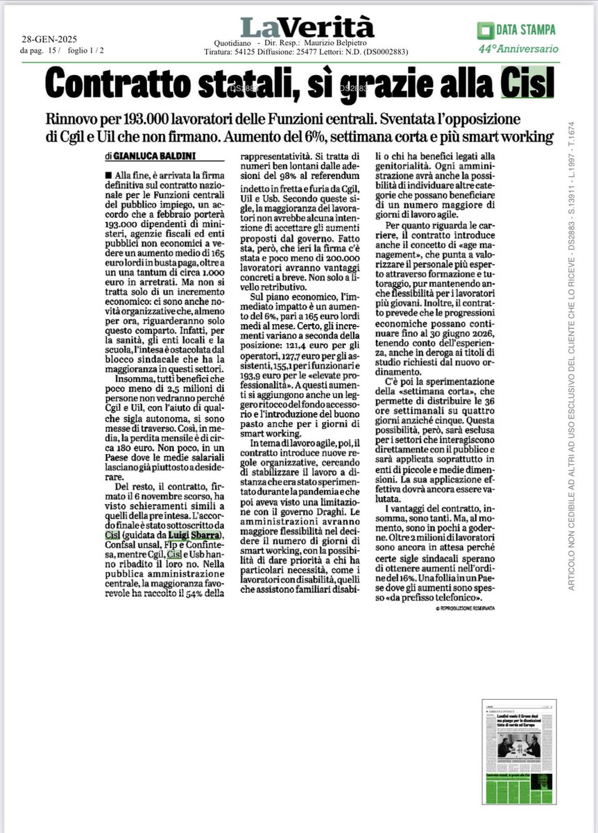 CISL Nazionale tweet media