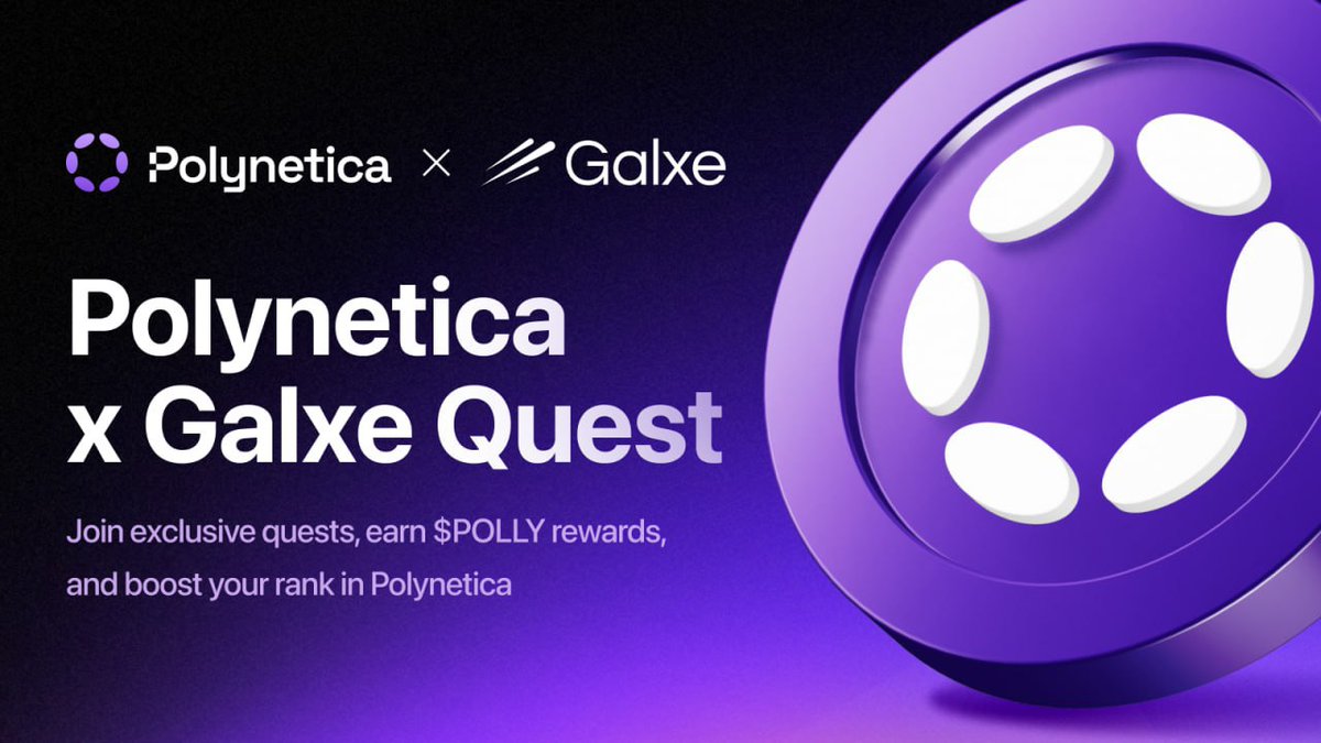 Polynetica x GalxeQuest Collaboration 🌌

We’re excited to announce a thrilling partnership between #Polynetica and <a href="/GalxeQuest/">Galxe Quest</a>, bringing you a unique opportunity to earn rewards and expand your participation in SocialFi!

What’s in store for you?
🔥 Participate in exclusive