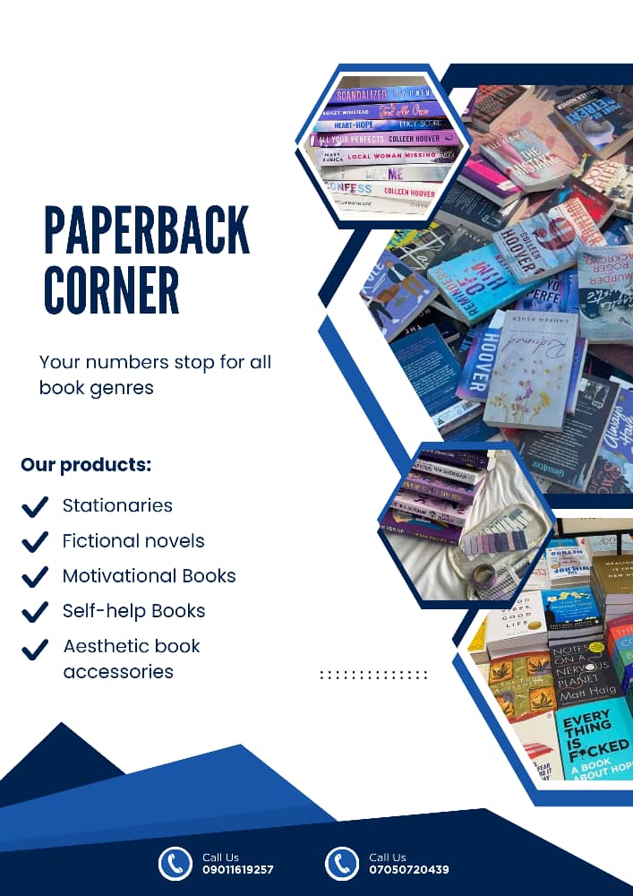 TheFaidat's tweet photo. @UilStudentUnion Are you a student at Unilorin or living in Ilorin and searching for where to get your favourite books 📣📣📣

We got you covered 😉. We offer variety of books (from Fiction to Non-Fiction). 
We also offer exciting perks such as Book recommendations, giveaways. https://t.co/rjejt5pAAN
