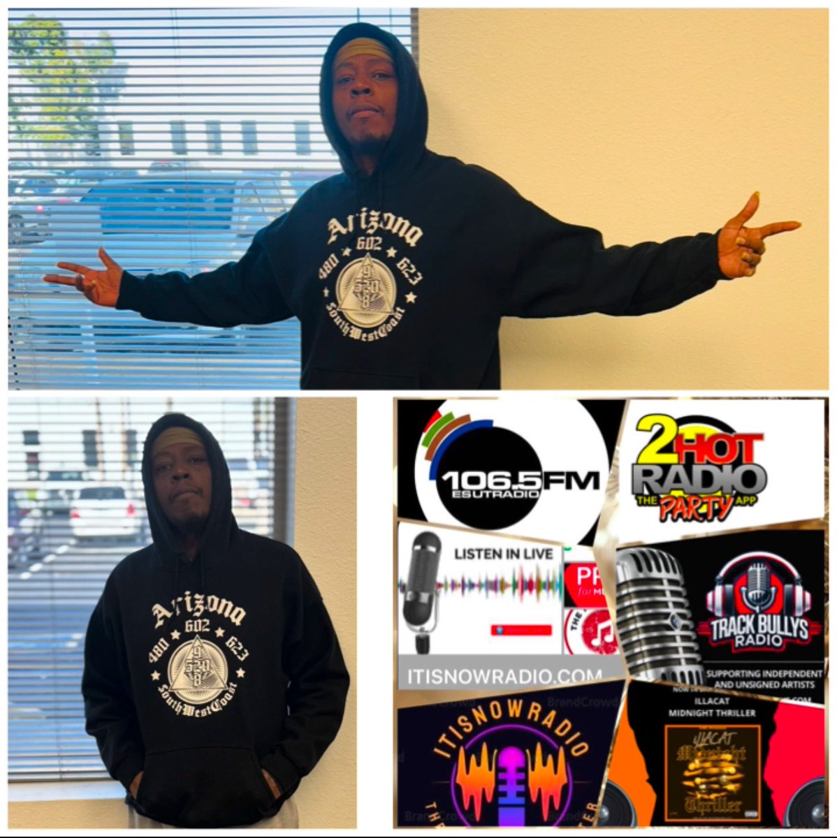 #MuzicNotezPRO - Be sure to follow <a href="/iLLACAT_SWC/">iLLACAT</a> on IG @ mrsouthwestcoast for all his latest news updates,,, music projects and interviews coming SooN… SouthWeesst!!! #illacat #illatime #GME