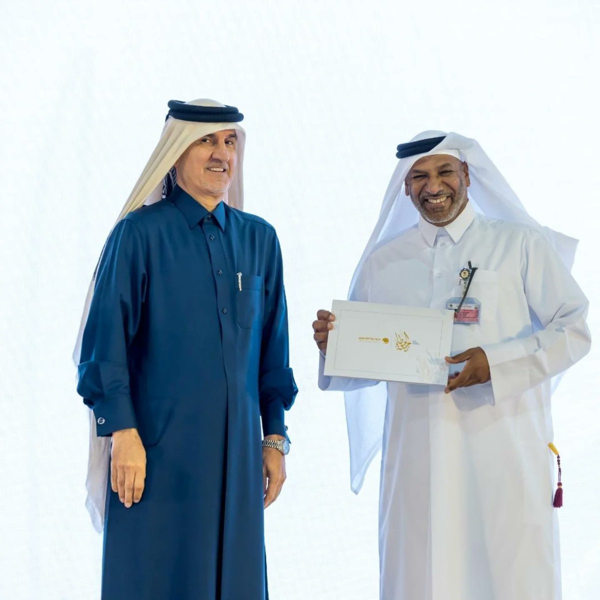 QapcoPR's tweet photo. #QAPCO honored its employees in recognition of their dedication and commitment, and in commemoration of their long professional journey, which extended over several years, including 5, 10, 15, 20, 25, 30, 35, and 40 years of continuous service to the company. https://t.co/Jq6AhUPRjV
