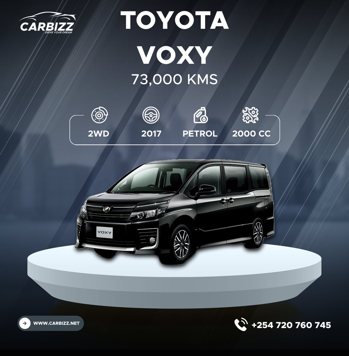 Discover the Toyota Voxy - The Perfect Family Companion!

🚗 **Model:** Toyota Voxy  
📍 **Mileage:** 73,000 kms  
💰 **Price:** Contact us for the best deal!  

The Toyota Voxy is your ultimate partner for comfort, space, and style. With its roomy interior, advanced features,