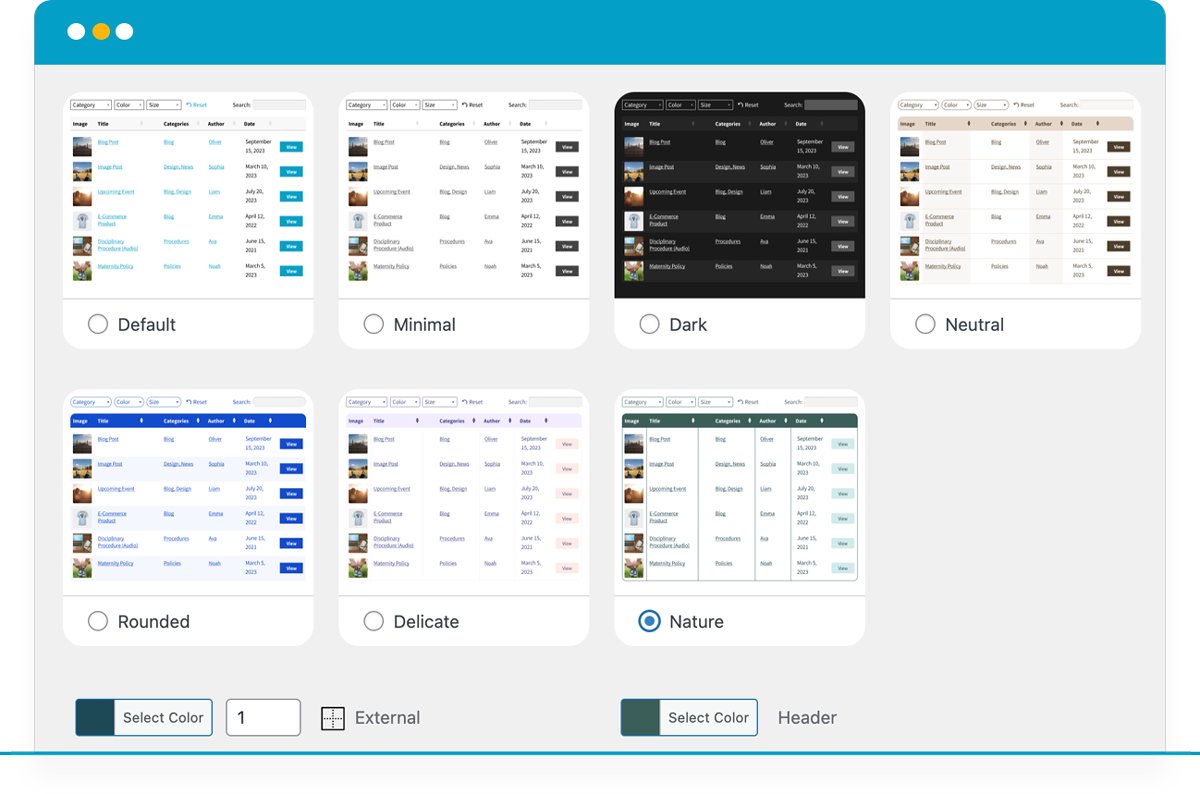 Barn2Plugins's tweet image. Tired of messy tables in WordPress? 😫
✅ Posts Table Pro 3.3 has got you covered:
Pre-built templates = no more CSS headaches
Numeric sorting = smarter data organization
Sticky headers = seamless navigation
Learn more 👉 barn2.com/blog/posts-tab…
#WordPressSolutions #WebDesignTips