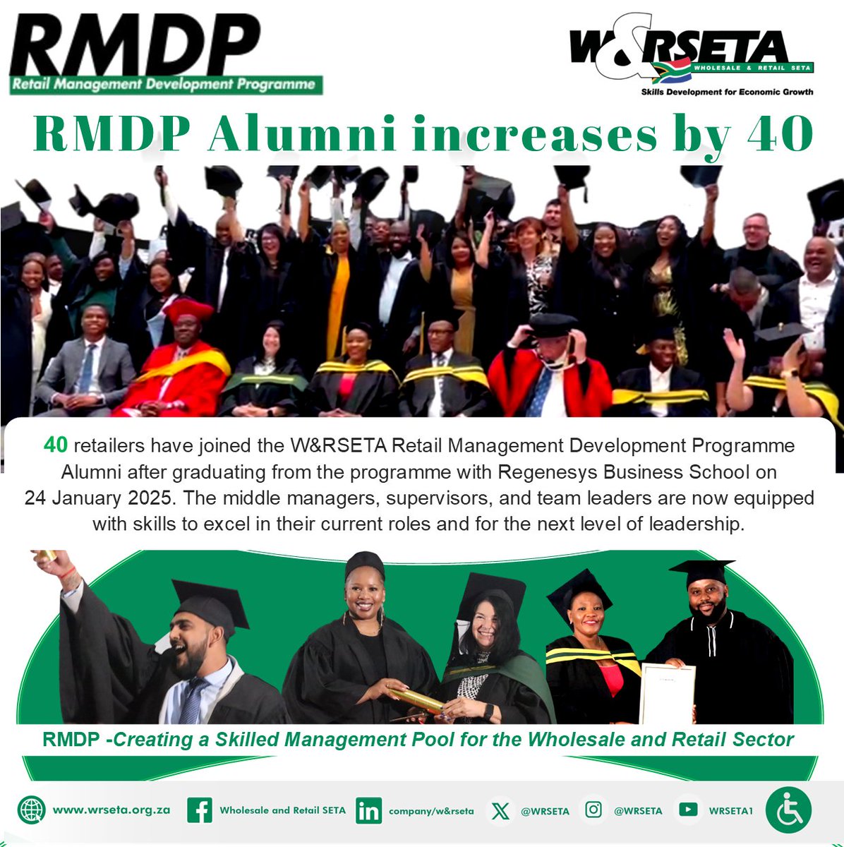 R M D P A L U M N I I N C R E A S E S B Y 4 0

RMDP -Creating a Skilled Management Pool for the Wholesale and Retail Sector