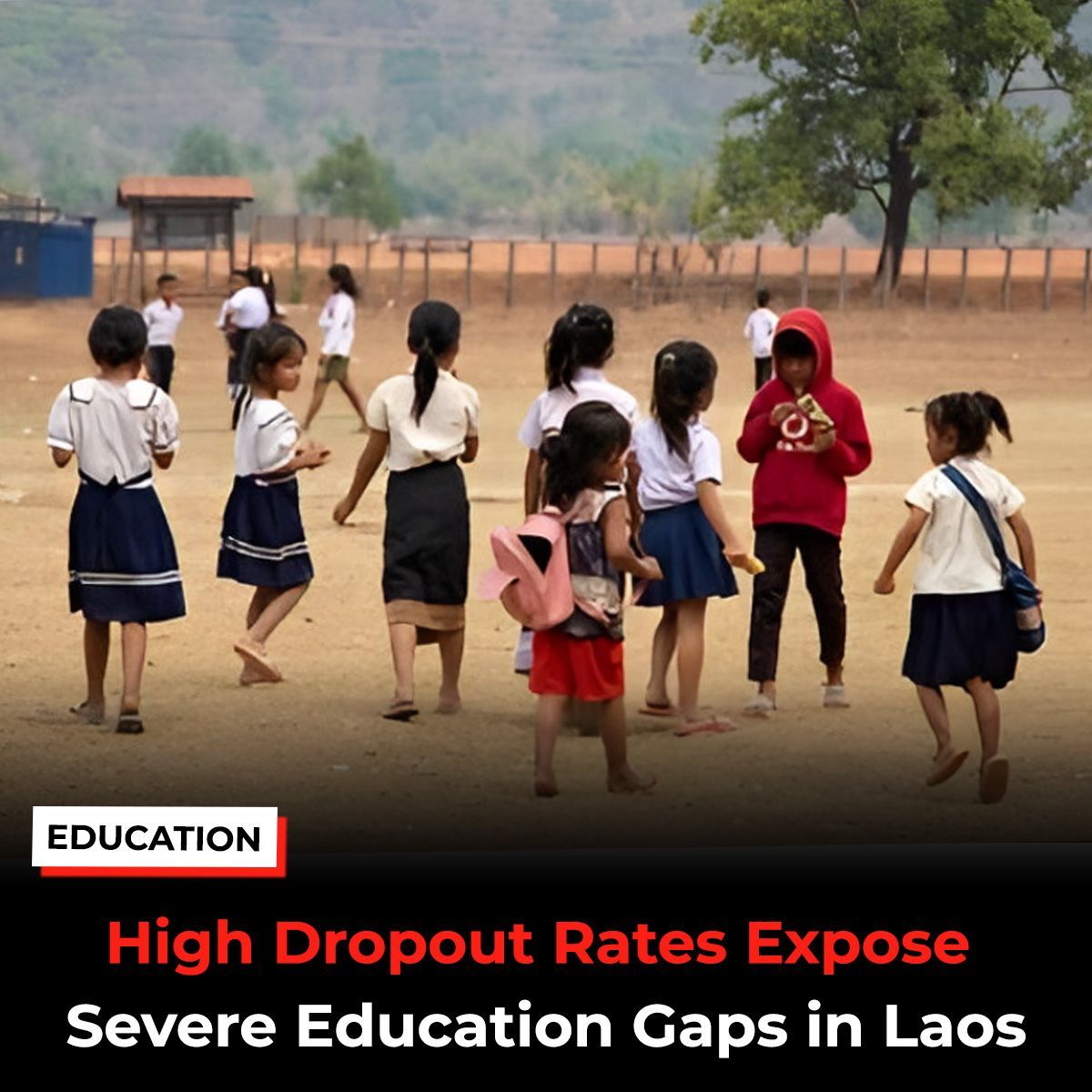 Laos faces an education crisis as dropout rates soar, driven by teacher shortages, poverty, and lack of access to proper school facilities.

Read more: buff.ly/3EnEJwY