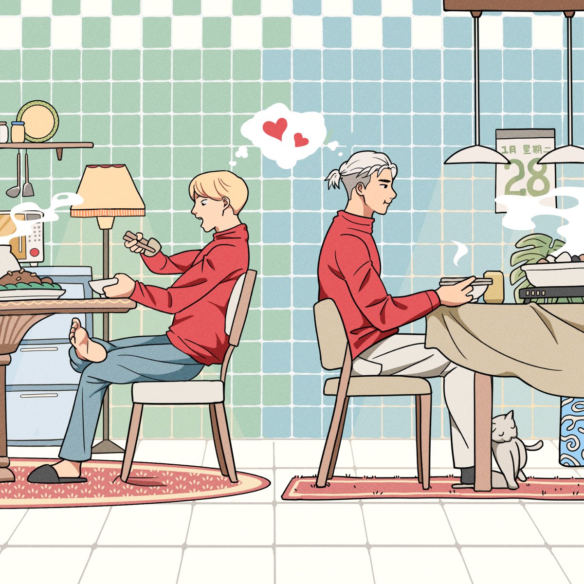 【新年快樂】
.
#PeachyBoysOfficial #PeachyBoys
#gay #LGBT #illustration
#同志 #插畫 #桃色壞男孩
