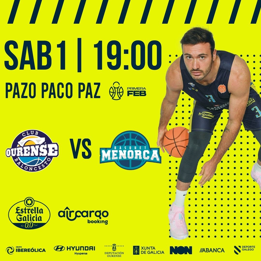 COBSAD's tweet photo. 🏀PARTIDO‼️

Este sábado comezamos a segunda volta no Paco Paz ante Hestia Menorca e queremos que sexa aínda mellor que a primeira. Para iso, necesitámoste.

Este sábado, TODOS AO PAZO. OUVEA CON NÓS!
...
Este sábado empieza la segunda vuelta en el Paco Paz ante Hestia Menorca y queremos que sea aún mejor que la primera. Para eso, te necesitamos.

Este sábado, TODOS AL PAZO. AÚLLA CON NOSOTROS!

🎫https://t.co/SIJ3aMWeTz

#ForzaCOB #EnchamosOPazo #OuveaConNós