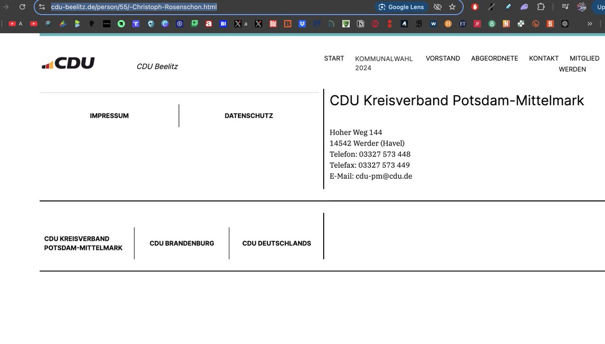 Die CDU hat den ermordeten Christoph Rosenschon wortlos von der Website entfernt, keine Trauerbekundung, nichts! Schaut oben in die URL, da steht noch sein Name. Hat sich eigentlich irgendein CDU-Politiker öffentlich geäußert oder auf X ein Statement abgegeben? Ohne nius hätte