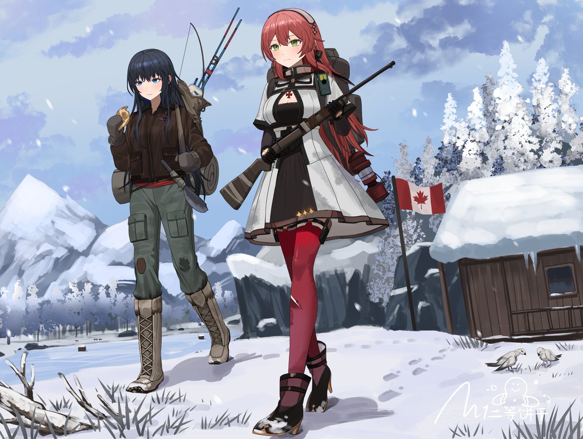 在大熊湖漫游的女指和R93
#少女前线  #R93  #漫漫长夜  #Thelongdark