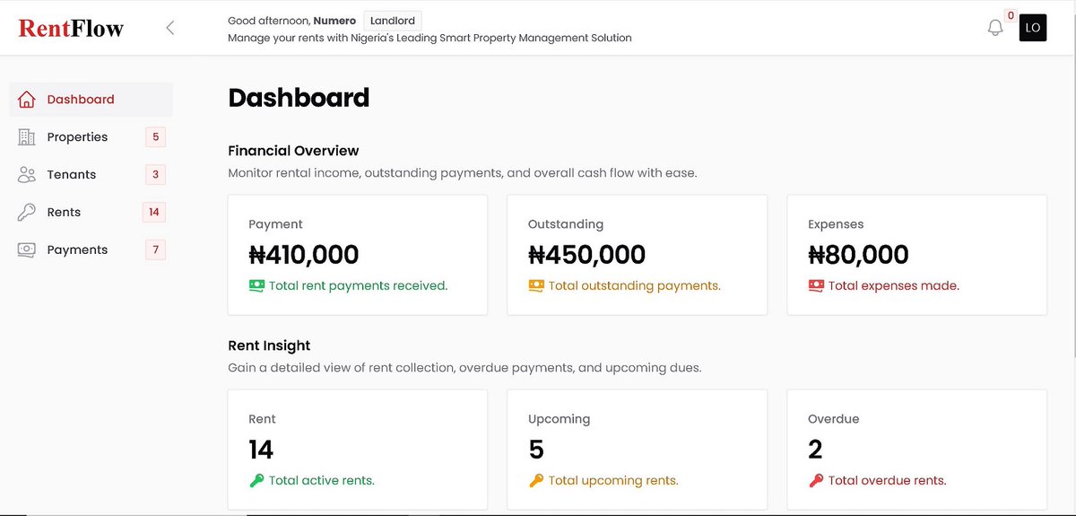 mikailhamzat's tweet photo. Launching RentFlow this week. I use it to manage rents and properties in my portfolio. If you have a building or two you can use it to keep tenants and their rent records. Also you can generate receipt and agreement. 

More info soon... https://t.co/p0zDd6M1fR