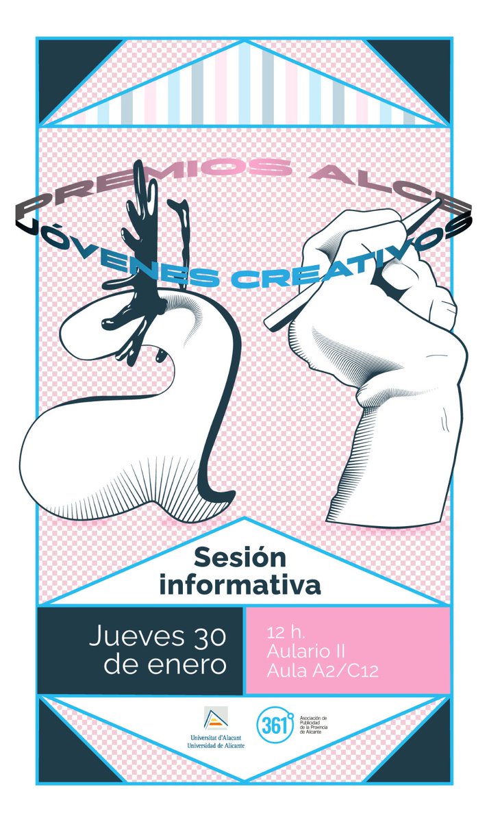 EconomicasUA's tweet photo. ⚡️🏆¡Calentando motores para #premiosalce Jesús Orbea Jóvenes Creativos 2025!
😁Como novedad, más vinculación entre agencias y estudiantes para acercar más al trabajo real.
🗓️Las presentará todas @asociacion361 en @UA_Universidad ESTE JUEVES a las 12h
📍 Aulario II - A2/C12 https://t.co/ER9fr8N9g3