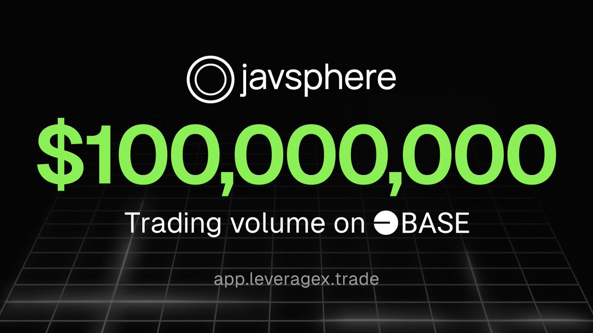 $100M Trading Volume Milestone Reached! 🚨

A monumental achievement for #LeverageX on <a href="/base/">Base</a>! 🎉 This milestone highlights the incredible growth and potential. 📈

The timing couldn’t be better: the LLP Pool opens this week, boasting an APY of over 200%! 🔥 All links below 🔽