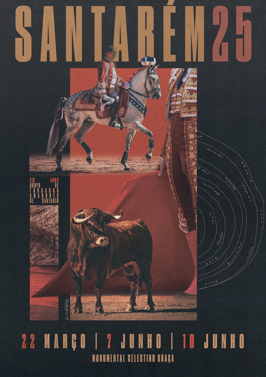 La temporada va arrancando. Cartel oficial para la Temporada de Santarém 2025. (Portugal)