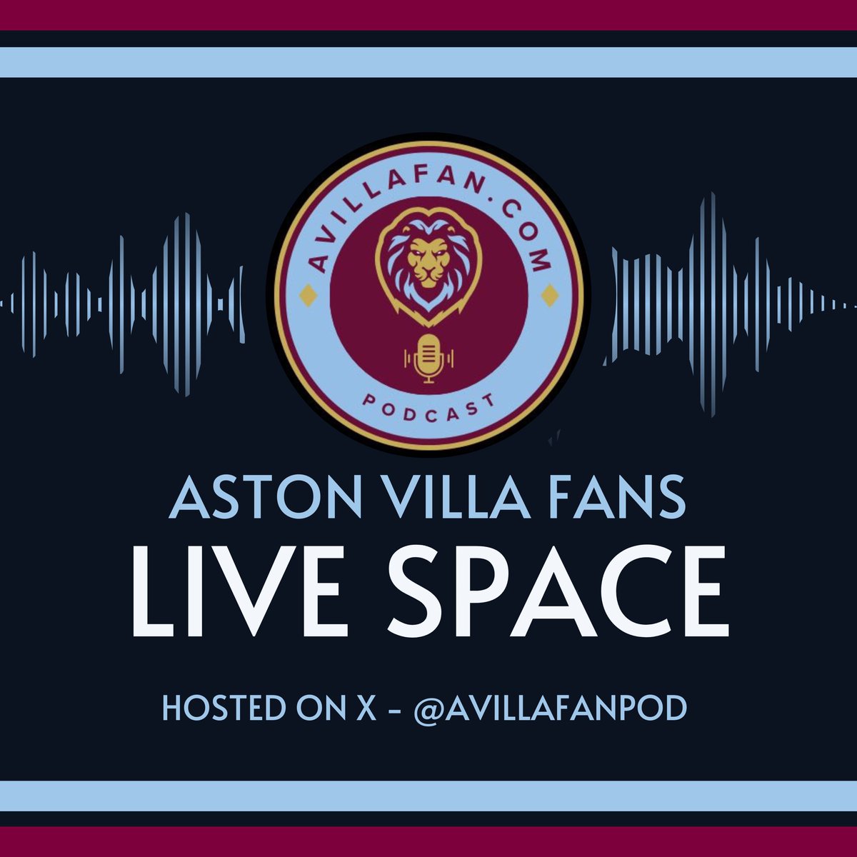 TONIGHT 20:00

ASTON VILLA FANS LIVE SPACE

Pre Celtic, post West Ham and transfer news 

A lot to discuss and your chance to soak live or send in comments 

Click the link below to set your reminders - looking forward to the return!

x.com/i/spaces/1BRJj…

#AVFC #UTV