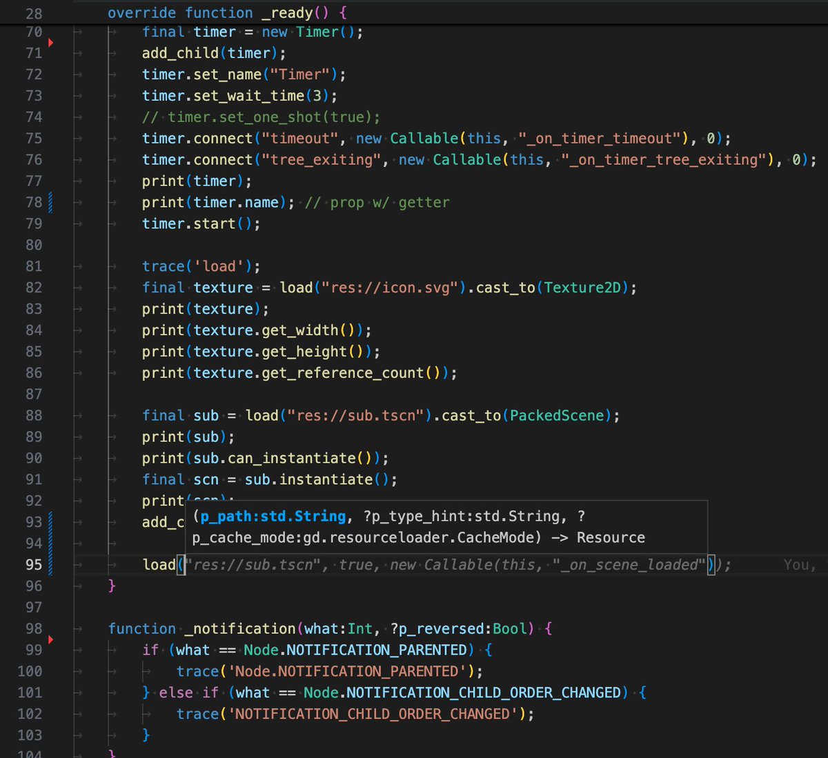 kevinresol's tweet image. This Haxe cppia script should look familiar to those who have worked with GDScript

#Haxe #cppia #GodotEngine