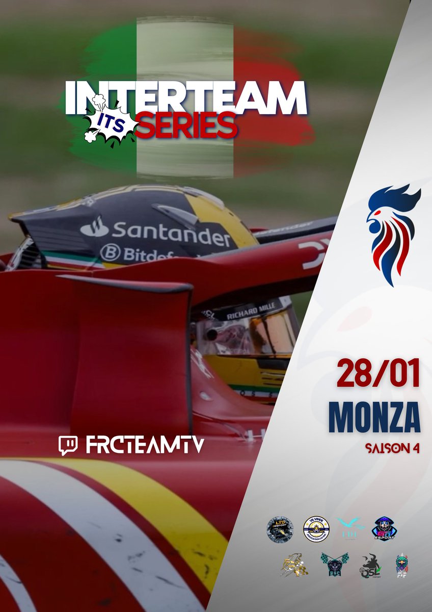 Interteam Series 🇮🇹

Troisième manche de la compétition au temple de la vitesse, à suivre dès 21h sur notre chaîne !