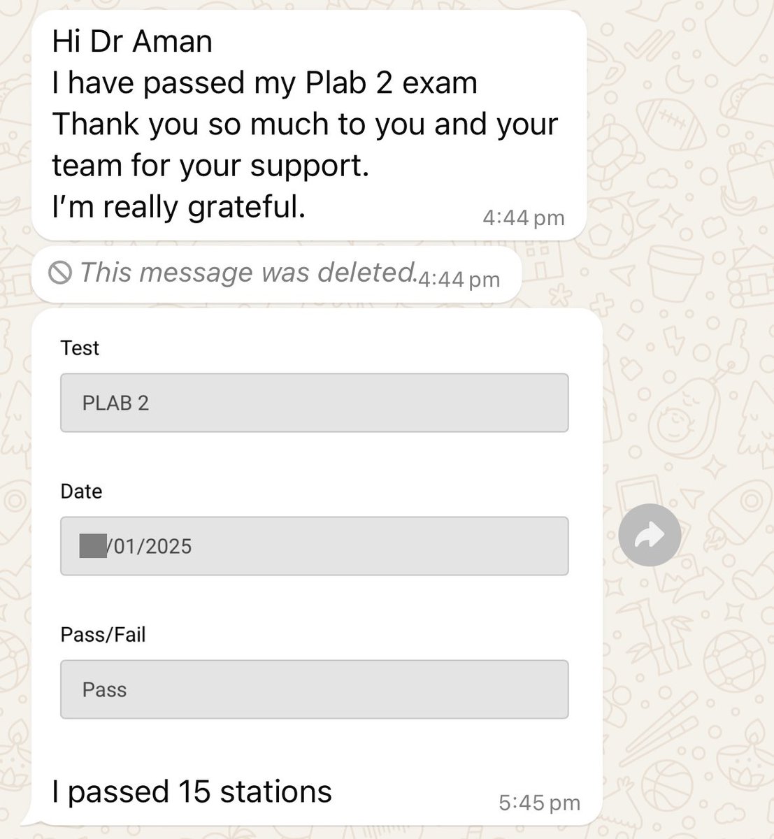 🙌 Congratulations! Another PLAB 2 Pass!!!

👉 All PLAB 2 Courses and Resources: aroramedicaleducation.co.uk/plab-2/

#CanPassWillPass #iWentWithArora #MedEd