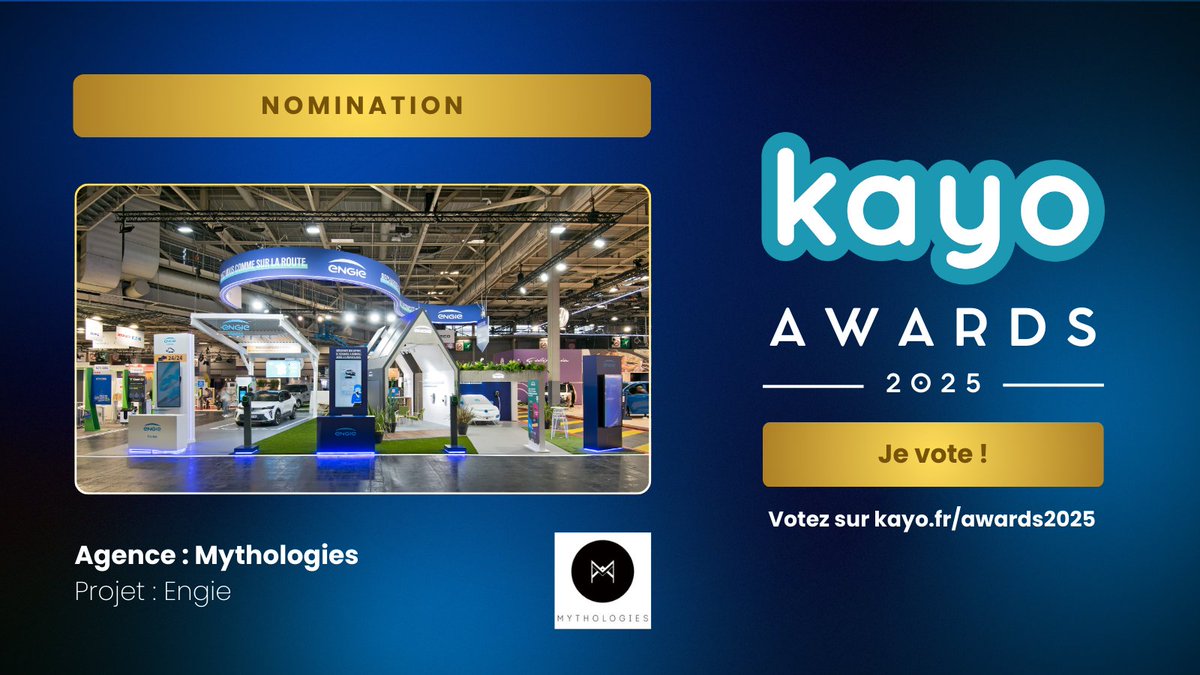 [ KAYO Awards 2025 ] – Le Prix des Meilleurs Stands de l’Année

PROJET 9

 Agence : Mythologies
 Exposant : <a href="/EngieFrance/">EngieFrance</a>
 Salon : <a href="/mondialdelauto/">Mondial de l'Auto - Paris</a>

 ➡️ Le projet : hubs.ly/Q034fstp0

 #KAYOAwards2025

-------
KAYO. La solution pour transformer vos salons en machine à leads.