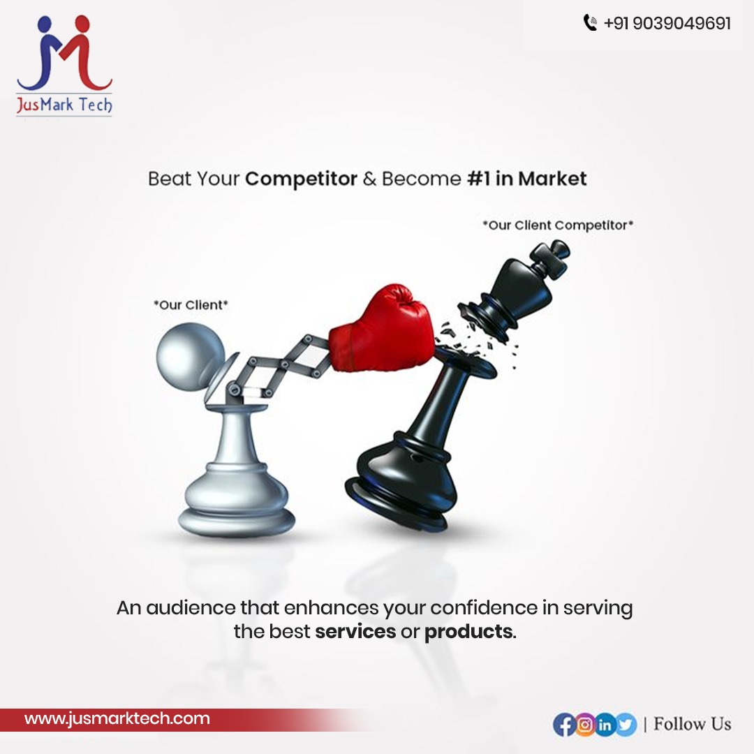 jusmarktech's tweet image. Struggling to beat your competition? We can help you grow and become #1!

Every business faces competition. But with the right support, you can grow your business, leave your competitors behind, and claim the top spot in your industry. 

📞 91117 78778
🌐 jusmarktech.com