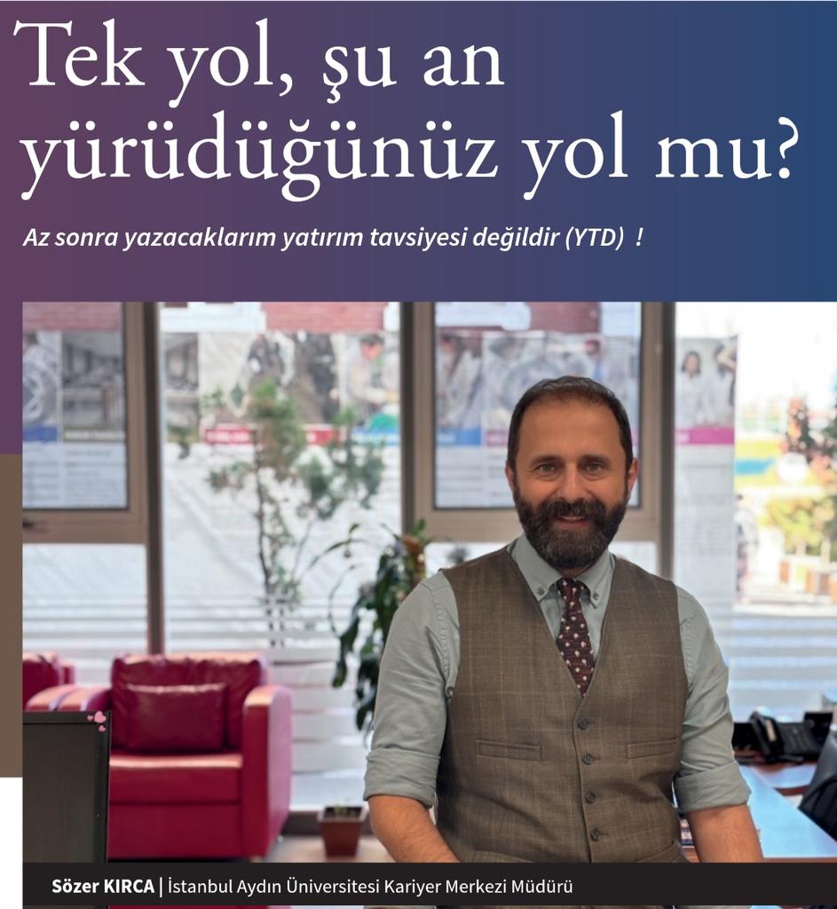 📺 Kariyer Merkezi Uygulama ve Araştırma Merkezi Müdürümüz Süleyman Sözer Kırca'nın köşe yazısını (sayfa 38-39) linkten okuyabilirsiniz.

Okumak için yumpu.com/tr/document/vi…

<a href="/IAUKampus/">İstanbul Aydın Üniversitesi</a>

<a href="/drmaydin/">Prof. Dr. Mustafa AYDIN</a>

<a href="/iaukariyerim/">İAÜ Kariyer Merkezi</a>

<a href="/elemannet/">eleman.net</a>