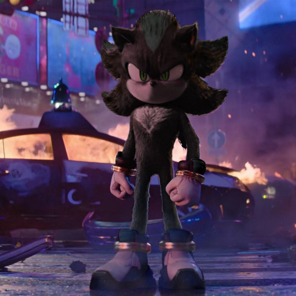 "Whoa. Are you guys seeing this?"

"He looks just like Shadow."

"Impossible!"