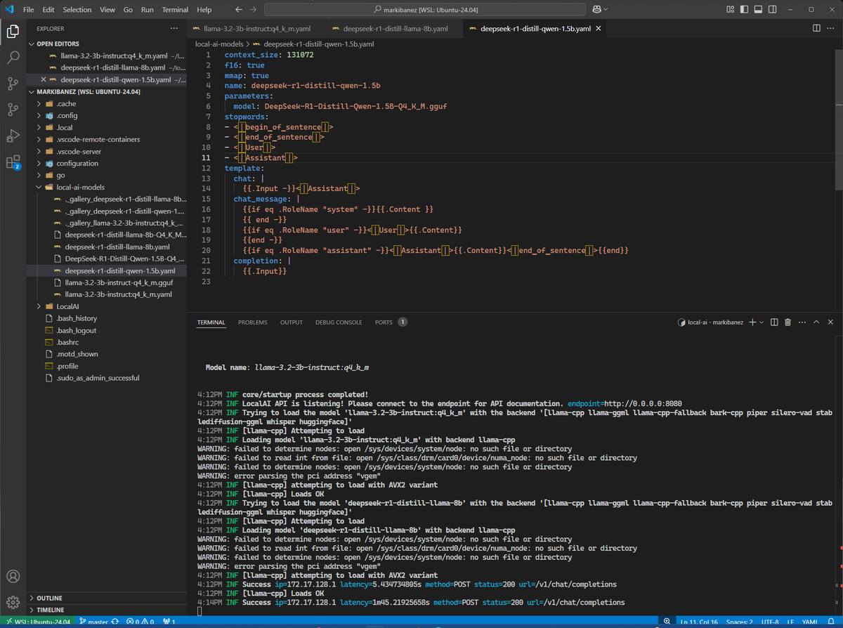 Blueprint in action: Been experimenting with local LLM deployments for <a href="/aigentdotrun/">aigent.run</a> and <a href="/Gen3Games/">Gen3 Games</a> —secure API endpoints, OpenAI SDK compatibility, and full control over infra.

Still early, but running <a href="/deepseek_ai/">DeepSeek</a> and <a href="/ollama/">ollama</a> on our own stack is looking more viable. If we can