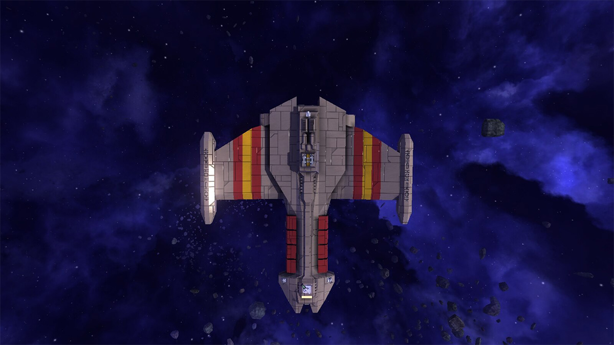 avorion's tweet photo. This starter ship shines even in Naonite regions (with upgrades). Inspired by Klingon warbirds, the Terran Battlecruiser, and Yeerk Bladeships, it’s functional and fearsome. 💀✨

📸 ‘katze316’| Steam

Check it out on  #steam:
https://t.co/jpXRBwOX22

#Avorion #buildoftheweek https://t.co/Z5DyNgNxwE