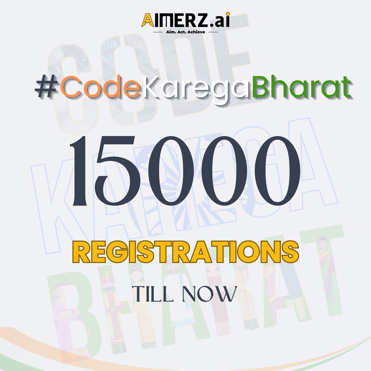 AIMERZ_AI's tweet image. 15,000 Registrations and Counting! 

Code Karega Bharat is on fire! 🔥 
The techies of India are showing up in full force! 

If you haven’t registered yet, what are you waiting for?

Register Now: aimerz.ai/ckb
#5thScape #sstvi #riyadh #RawOnNetflix #BBBB25