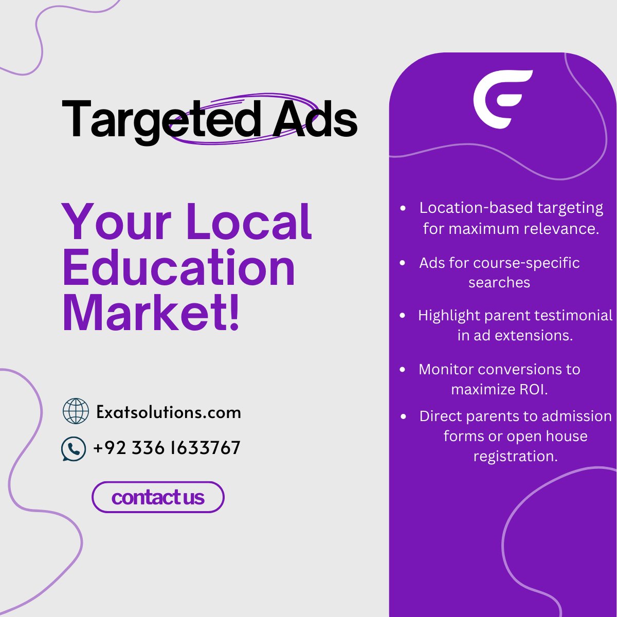 exatsolutions's tweet photo. Turn Searches into School Visits with Google Ads!

#GoogleAds 
#SocialMediaMarketing 
#SchoolVisits 
#DigitalMarketing 
#EducationMarketing https://t.co/cnIwfpLTwq