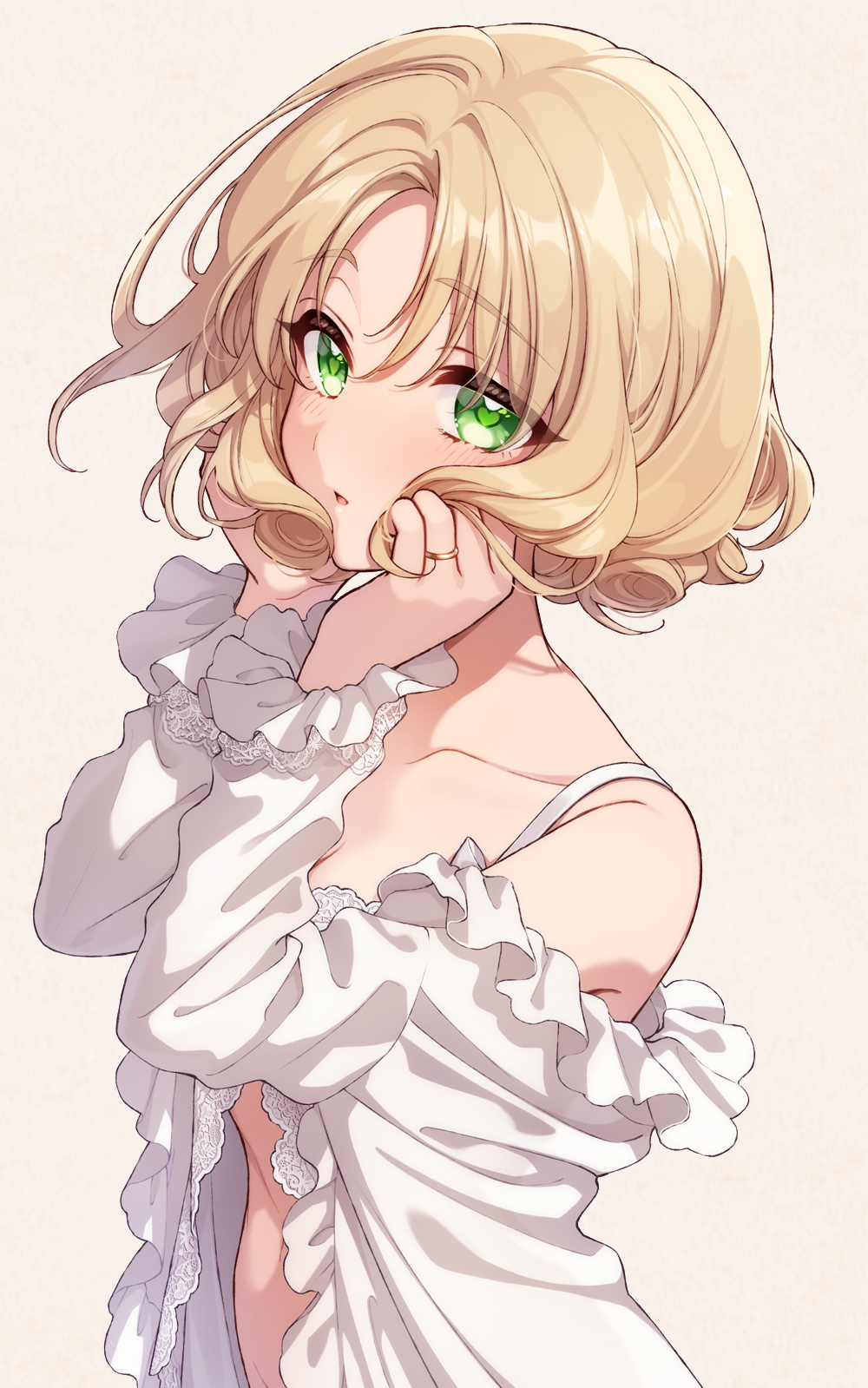 不明 美少女直筆イラスト色紙 コミックマーケット 手描き