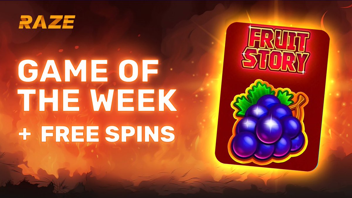 RazeCasino's tweet photo. Fruit Story is an excellent choice for Game of the Week. Raze has gone for a classic slot that features simple gameplay but a chance to win up to 1,000x the stake!
How to Enter:
🔹 Follow, like, and retweet this post
🔹 No multi accounts
#FreeSpinBonus #Free #giveaway https://t.co/jKYiNS7Sym