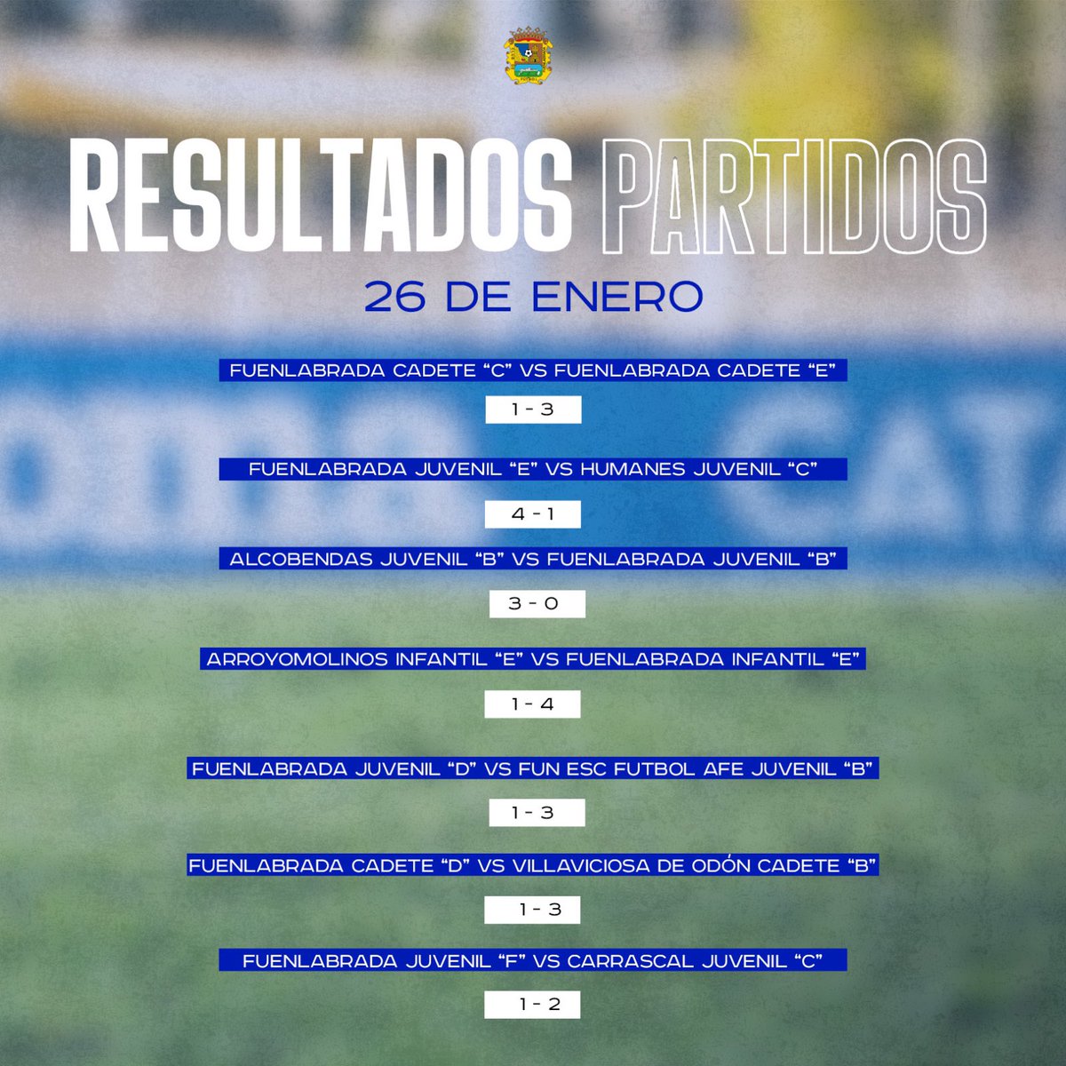 📊 𝑹𝑬𝑺𝑼𝑳𝑻𝑨𝑫𝑶𝑺 📊

🔝 Grandes resultados de nuestros chicos durante este fin de semana🔝

¡Seguimos trabajando! 💪🏻🔥