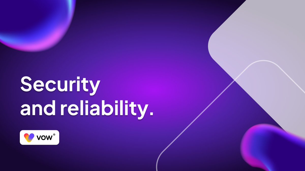 Vowcurrency's tweet image. 🔒 Security and reliability. $VOW provides a secure and reliable ecosystem for all digital discount voucher transactions. vow.foundation  #Vow #Ethereum #Web3 #Crypto #Cryptocurrency #vcurrency #BlockchainTechnology #BlockchainInnovation