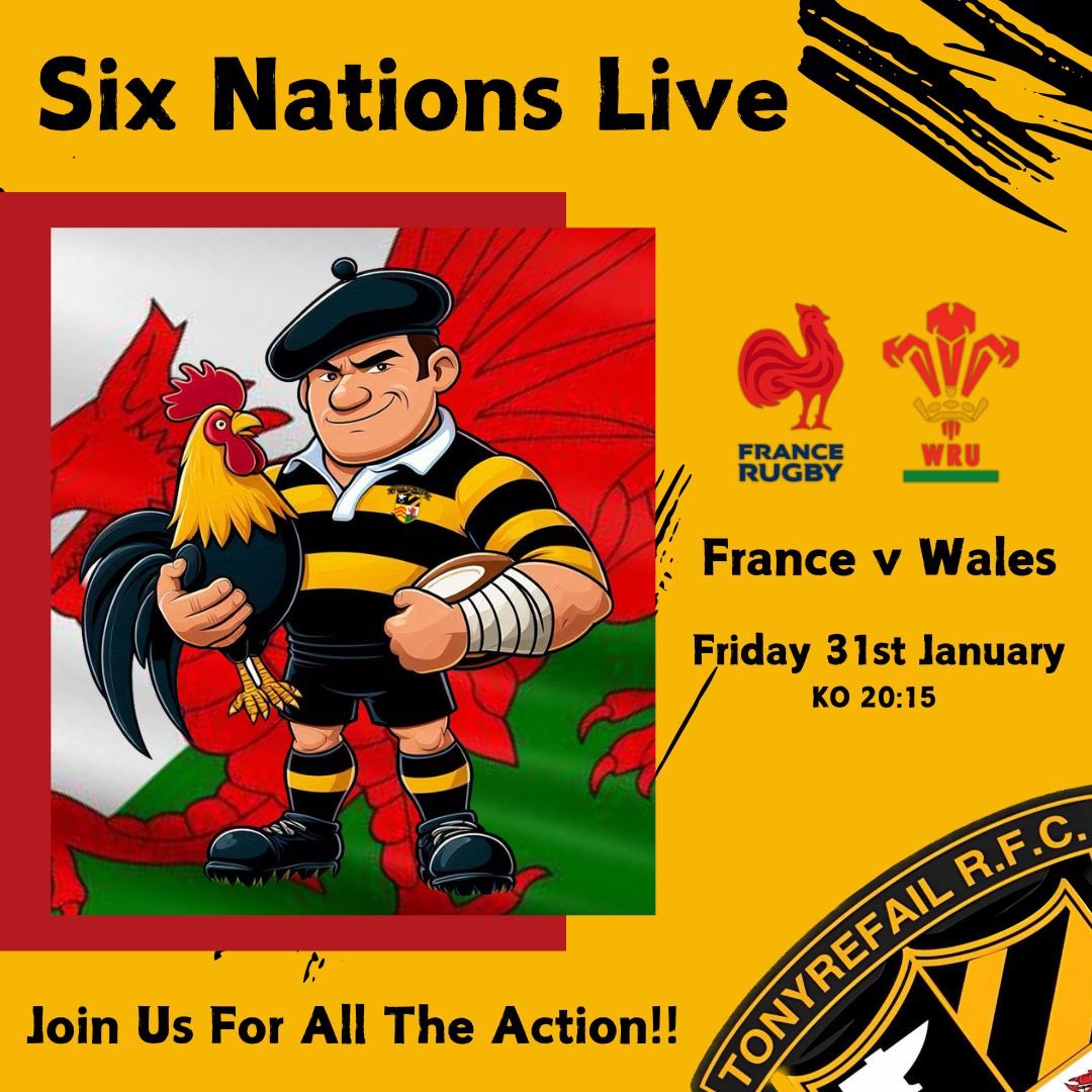 Allez Le Rouges! 

Join us at the clubhouse this Friday for the Six Nations Opener! 

Cheer on the boys with some of the cheapest beers in town! 

Club opens at 6:30 🍻 

🖤🧡🏴󠁧󠁢󠁷󠁬󠁳󠁿