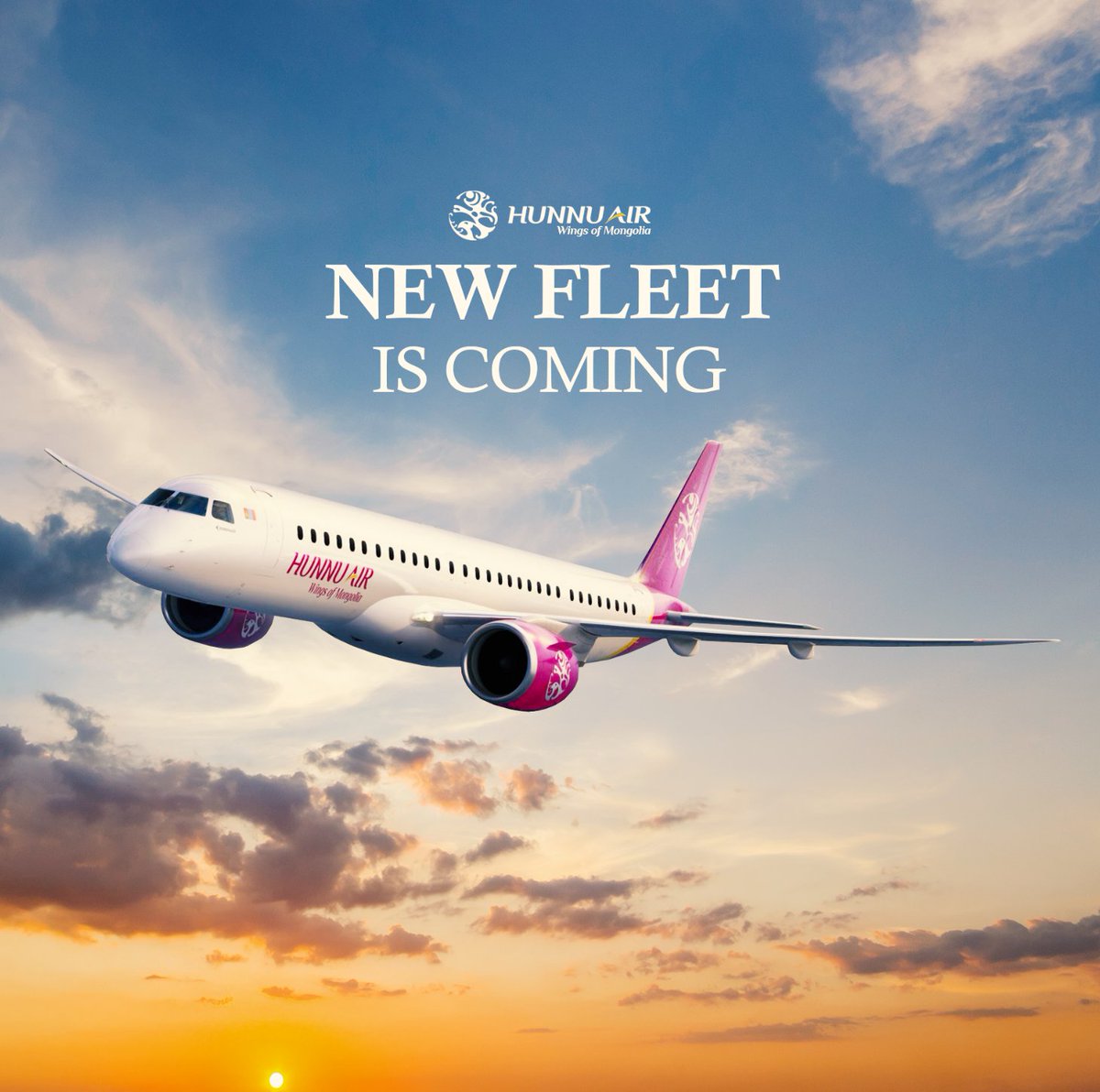 E195/E2 new fleet is coming
On January 24, 2025, Mr. Munkhjargal Purevjal, CEO of Hunnu Air LLC, announced that the airline has signed a lease agreement for two Embraer E-195/E2 aircraft. The planes will be delivered directly from the manufacturer in April and October 2025.