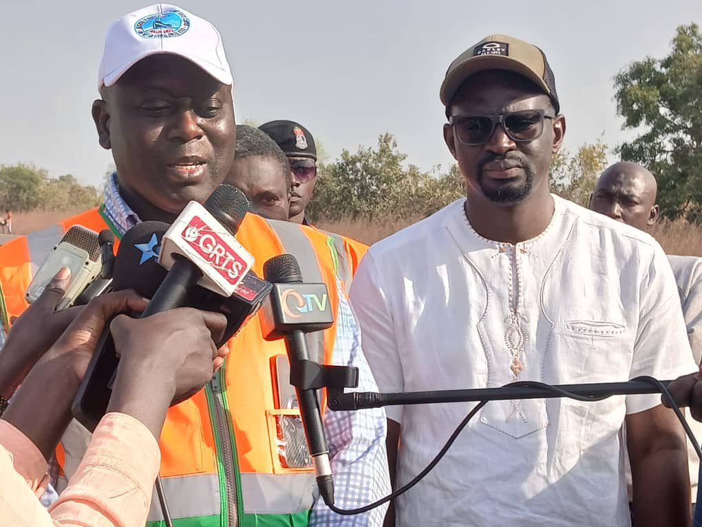 GamMoTWI's tweet photo. The Minister made this remark on Monday 27th January during a visit to the Kiang Kabada 102 km roads project as part of the nationwide inspection tour of ongoing road projects. https://t.co/tBA93wG9kW