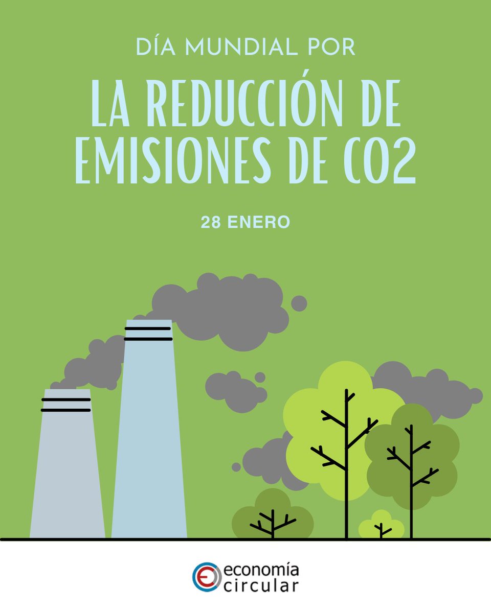 Hoy, en el Día Mundial por la Reducción de Emisiones de CO2, reflexionamos sobre cómo cada acción cuenta en la lucha contra el cambio climático💨🌿¡Unámonos para construir un futuro más limpio y sostenible!🌍✨

#EconomíaCircular #Sostenibilidad