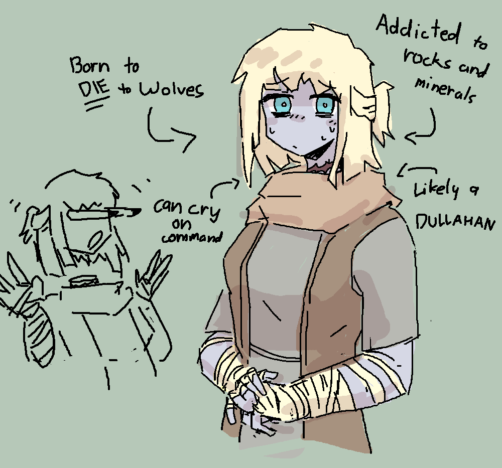 i started playing vintage story today. i think i like my character a little bit