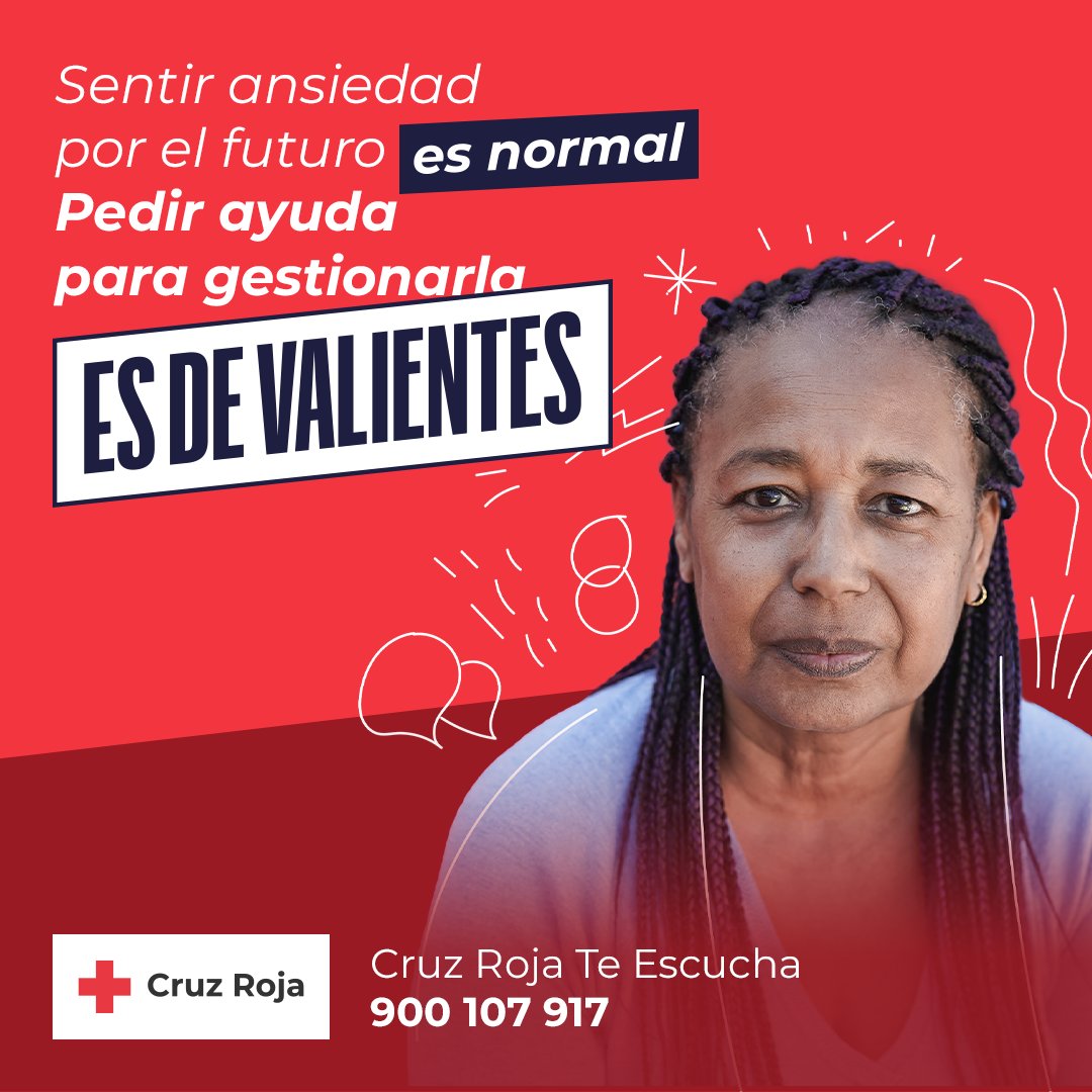 CRE_Segovia's tweet photo. Reconocer y pedir ayuda #EsDeValientes. Unámonos para construir un futuro más saludable y compasivo para todas las personas. ❤️
👉Si te sientes abrumado/a, #CruzRojaTeEscucha te apoya en la gestión de tus emociones.
Marca gratis al: 900 107 917
#SerMejores https://t.co/ir45G6NR0N