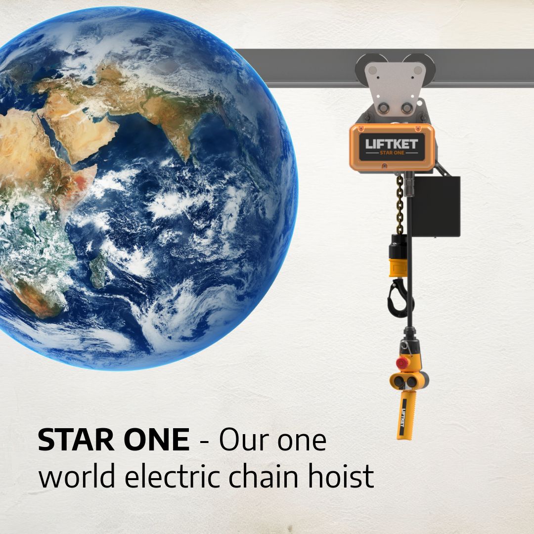 liftket_'s tweet image. The STAR ONE by LIFTKET stands for versatility and performance! 💪✨
It operates in any single-phase network from 110-240 V, offering load-dependent speed control for loads of up to 1,000 kg . The STAR ONE is your perfect solution. 🚀

#LIFTKET #STARONE #electricchainhoist
