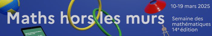 La 14ème édition de la Semaine des Mathématiques 2025 se déroulera du 10 au 19 mars avec pour thématique “Maths hors les murs”. 
Découvrez les actions proposées cette année sur le site du groupe départemental maths Oise  gdmaths.dsden60.ac-amiens.fr/?page_id=33