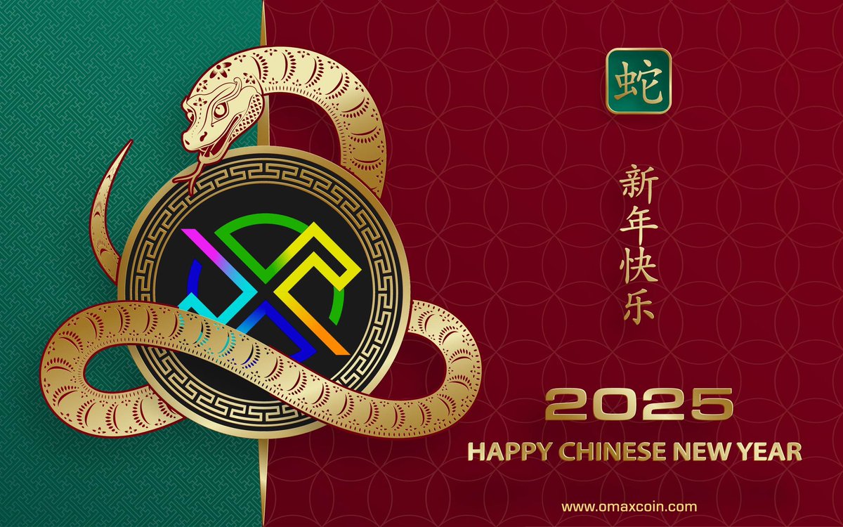 omaxchain's tweet photo. Happy Chinese New Year from Omax Chain! 🎉🐉

May this year bring you prosperity, success, and endless opportunities. Together, let’s embrace the Year of the Dragon with strength, innovation, and growth. 

Here’s to building a brighter future on the blockchain!

Wishing you and your loved ones health, happiness, and fortune. 新年快乐!