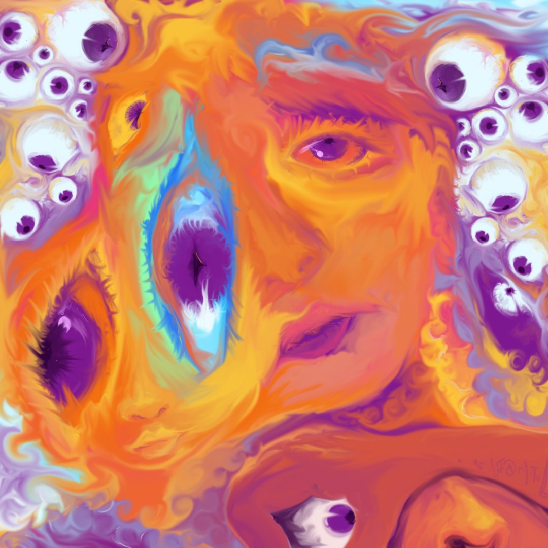 ifonerden's tweet photo. GM FAM 

my art on @rodeodotclub 

My sweet dream  

This piece comes from a rare, beautiful dream about her. In the dream, it feels like I'm stuck in an endless loop of when we were still together. https://t.co/90McXDqIr6