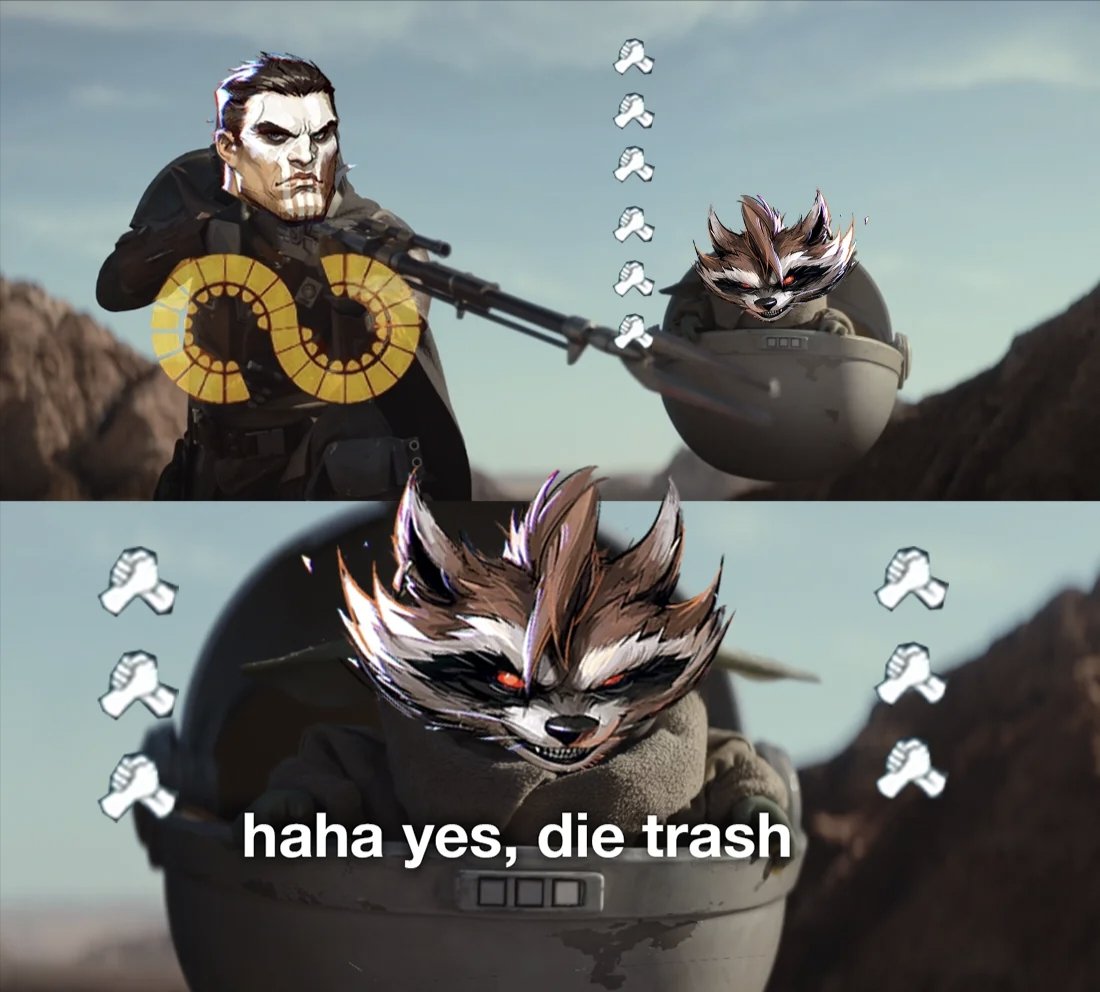 MarvelRivalsALT's tweet photo. How it feels to ammo boost your Bucky or Punisher. #MarvelRivals 

Via- u/plaguer https://t.co/jjanAOv9LX