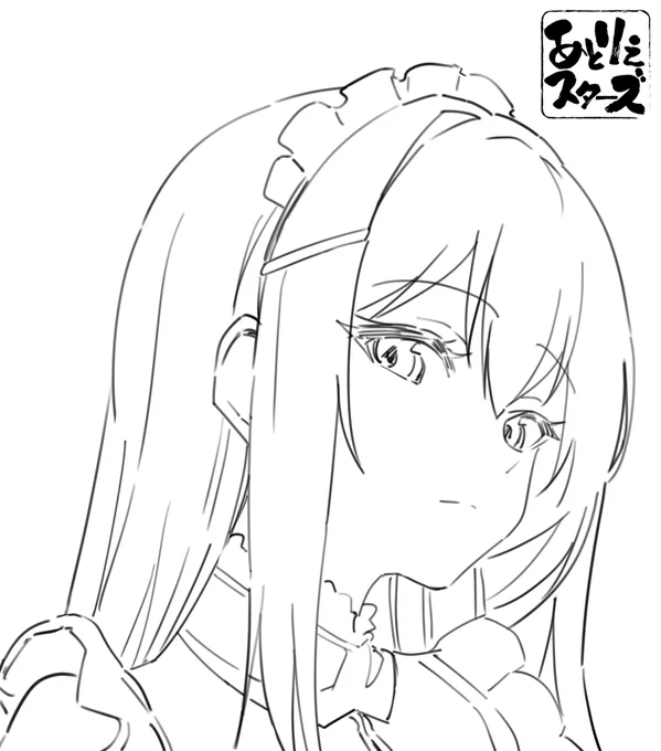 めっちゃいい感じバランスのおすまし顔を描くことができ、ガッツポーズの後アップロード 