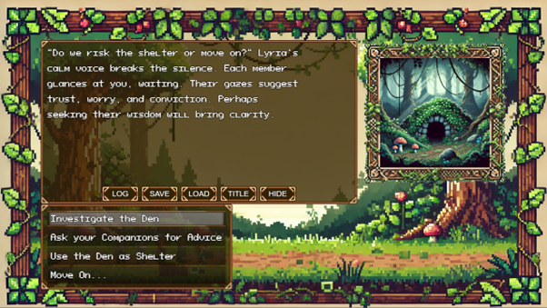 EmptyTeapotLtd's tweet photo. In 8-Bit Forest, your choices shape the world. 🌲⚖️ Will you build bonds with companions or risk isolation?

The demo lets you test your decision-making style: dive in fast or take your time? Which do you prefer in games? 🤔 #ChoicesMatter #IndieDev #8BitForest https://t.co/FTDjt6RABd